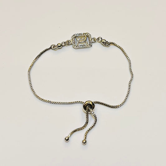 B-1004 Silver-Tone Bracelet with Austrian Diamonds & Stones | Elegant Jewelry for Women & Girls