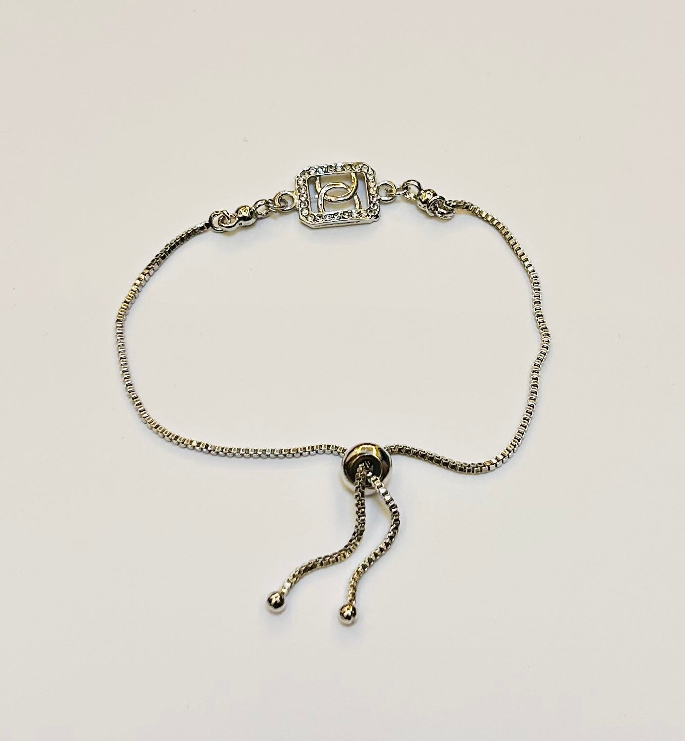 B-1004 Silver-Tone Bracelet with Austrian Diamonds & Stones | Elegant Jewelry for Women & Girls