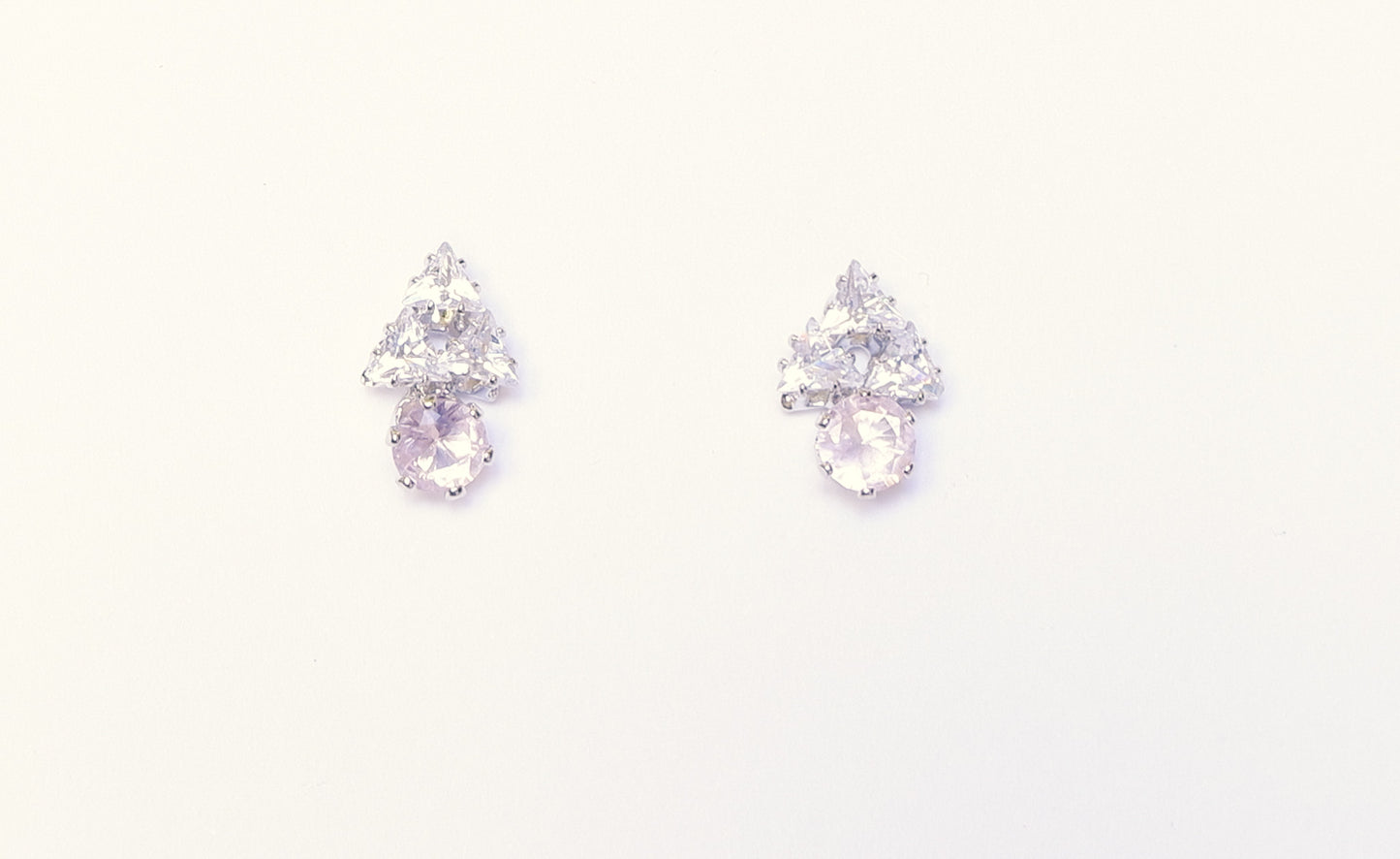 E-1005 American Diamond Stud Earrings for Women & Girls