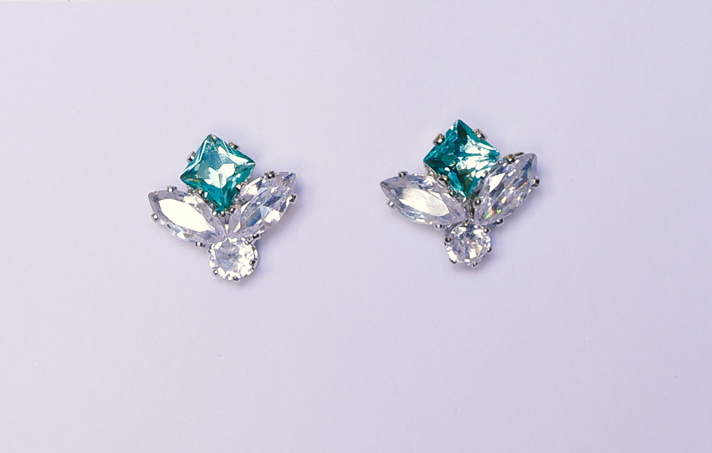 E-1006 American Diamond Stud Earrings for Women & Girls