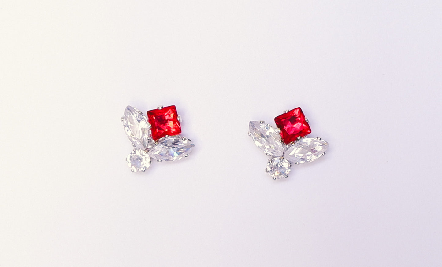 E-1006 American Diamond Stud Earrings for Women & Girls