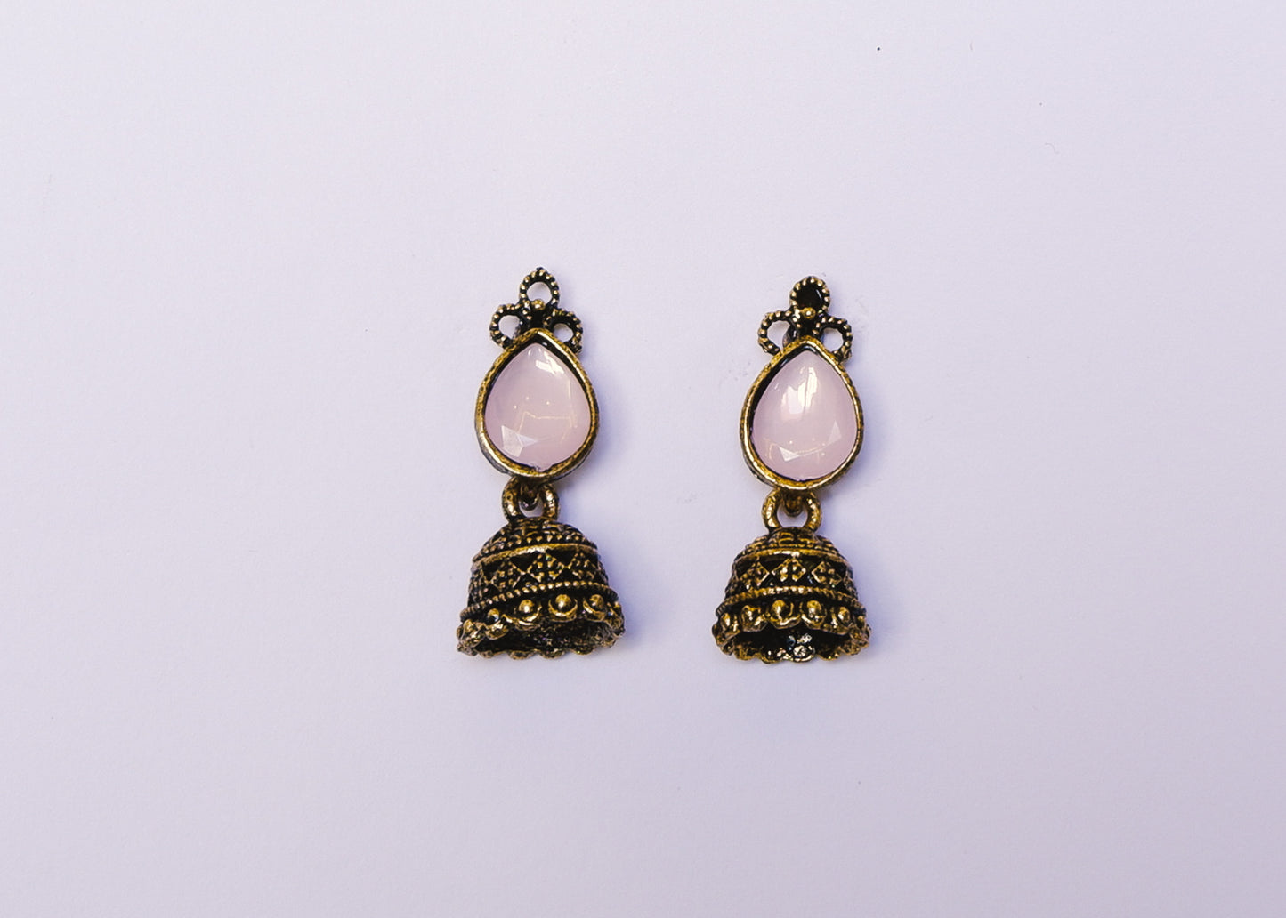 E-1008 Traditional Gold Plated Small Jhumki Earrings for Women & Girls