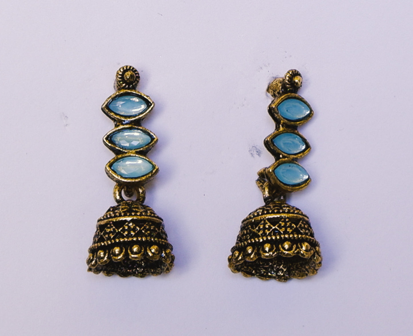 E-1007 Traditional Gold Plated Small Jhumki Earrings for Women & Girls