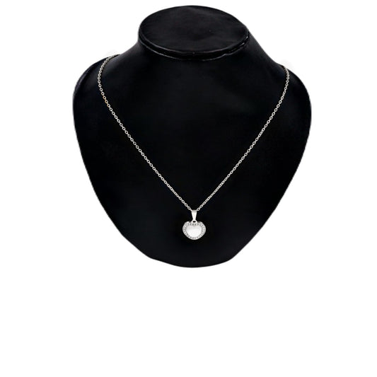 N-1005 Silver Pendant Chain Fashion Stylish Design For Girls