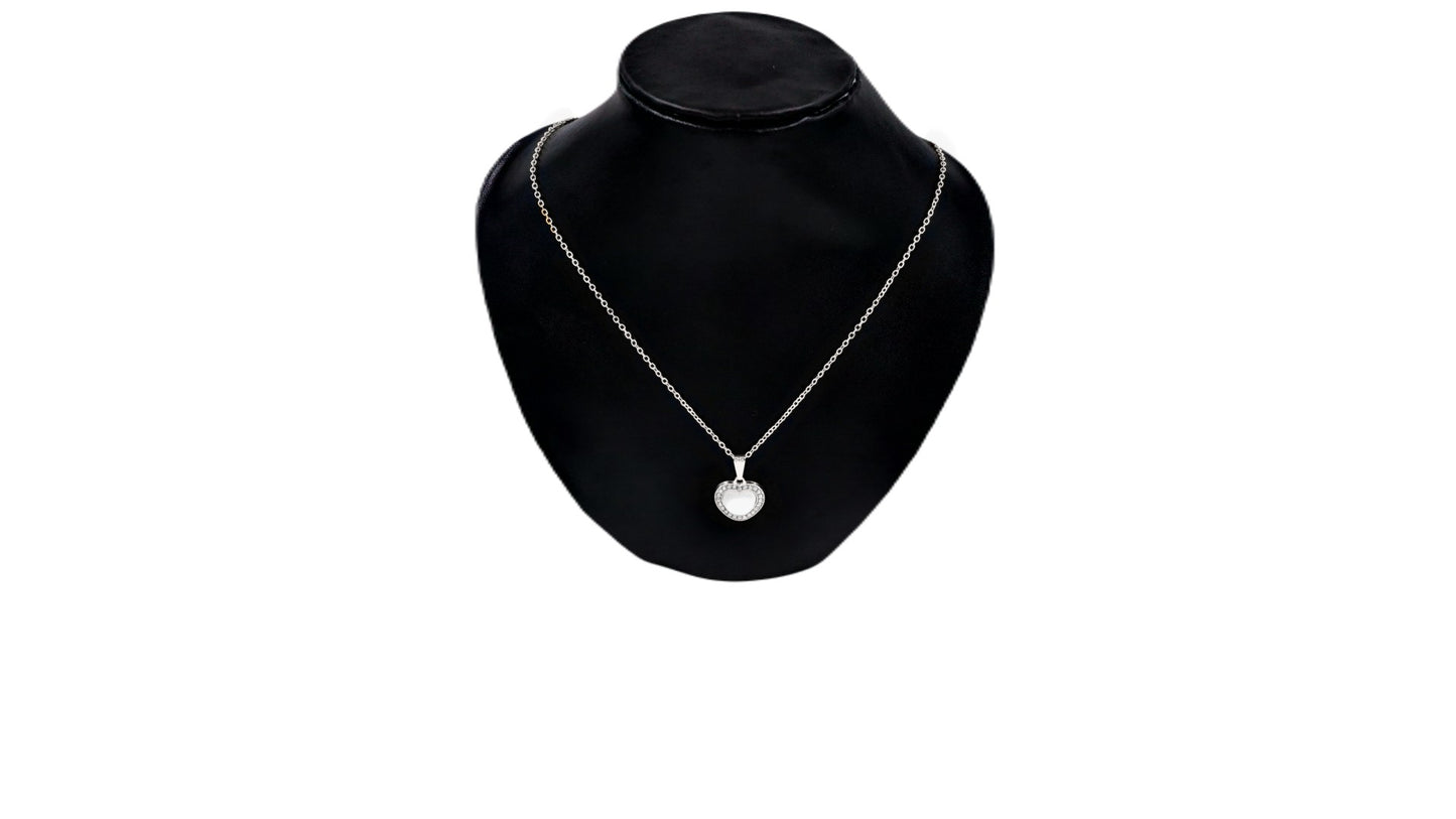 N-1005 Silver Pendant Chain Fashion Stylish Design For Girls